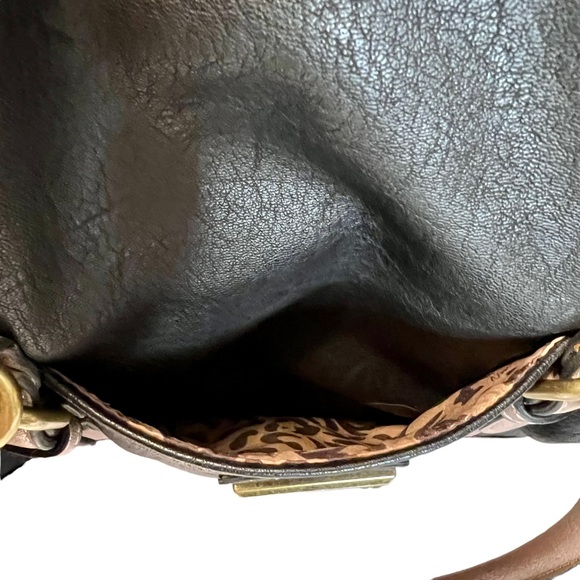 Nine West Battleship Foldover Satchel - Picture 8 of 12